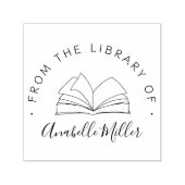 李林モダンから引いた本の手 セルフインキングスタンプ (デザイン)