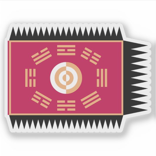 李氏朝鮮国旗 シール (正面)