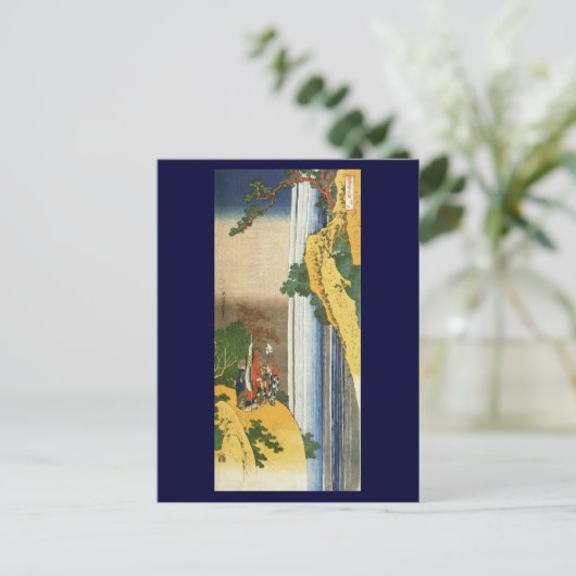 李浦アットウォーターフォールローシャン北斎ファインアート ポストカード (スタンド正面)