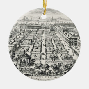 「李Giardini di RomからのQuirinaleの庭、 セラミックオーナメント
