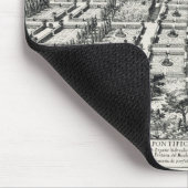 「李Giardini di RomからのQuirinaleの庭、 マウスパッド (コーナー)