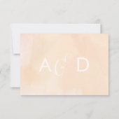 杏の水彩画 ウェディング 返信カード RSVP用 (裏面)