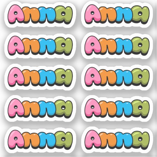 杏奈 シール (正面)