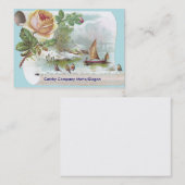 杏子のばら色のビクトリア時代の人貿易カード 名刺 (正面/裏面)