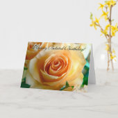 杏子は上がりました カード (黄色い花)