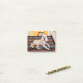 杏子標準プードル- Bocelli ポストイット (デスク上)