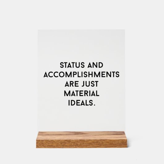 材料の理想アクリル記号 アクリルサイン (正面)