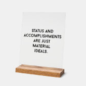 材料の理想アクリル記号 アクリルサイン (傾斜)