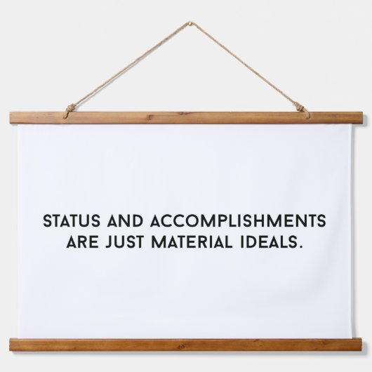 材料の理想ウッドトップウォールタペストリー 吊り下げ型タペストリー (正面)