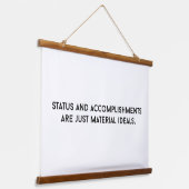 材料の理想ウッドトップウォールタペストリー 吊り下げ型タペストリー (傾斜あり)