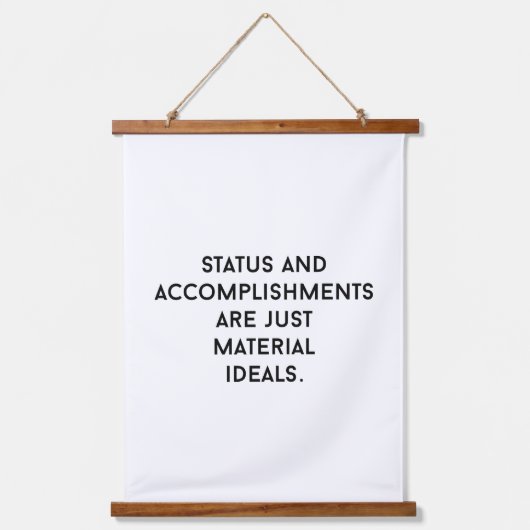 材料の理想ウッドトップウォールタペストリー 吊り下げ型タペストリー (正面)