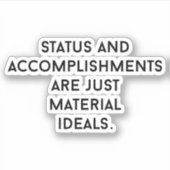 材料の理想カスタム的なビニールシール シール (正面)