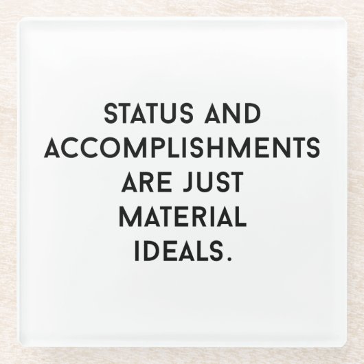 材料の理想ガラスコースター ガラスコースター (正面)