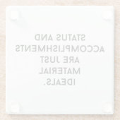 材料の理想ガラスコースター ガラスコースター (裏面)