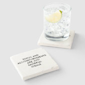 材料の理想マーブルストーンコースター ストーンコースター (横)