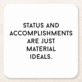 材料の理想紙コースター スクエアペーパーコースター