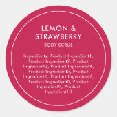 材料の編モダン集カラーリストのラベル ラウンドシール (正面)