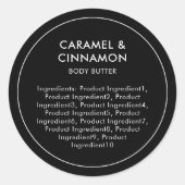 材料の編モダン集カラーリストのラベル ラウンドシール (正面)