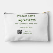 材料を追加する製品名の重量スキャンQ R詳細 アクセサリーポーチ (裏面)