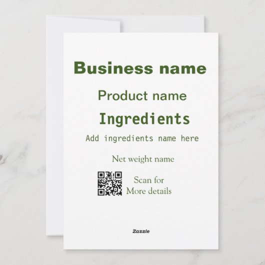 材料を追加する製品名の重量スキャンQ R詳細 シーズンカード (裏面)