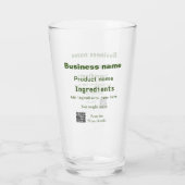 材料を追加する製品名の重量スキャンQ R詳細 タンブラーグラス (裏面)