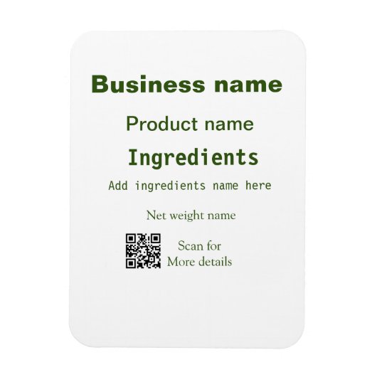 材料を追加する製品名の重量スキャンQ R詳細 マグネット (縦)