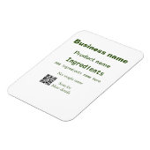 材料を追加する製品名の重量スキャンQ R詳細 マグネット (左側)