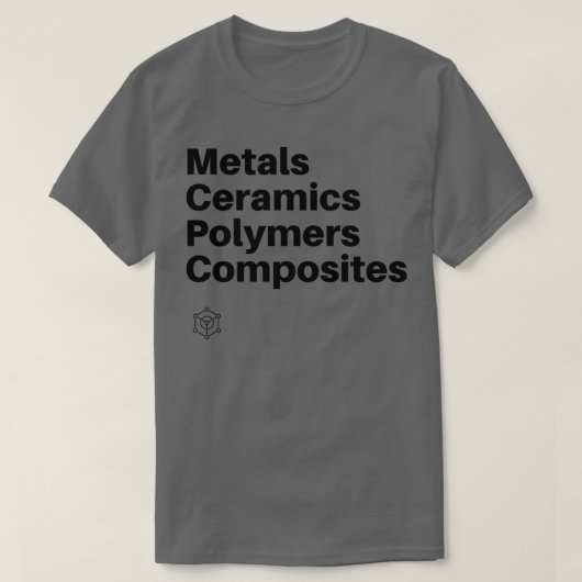 材料エンジニアリング2 Tシャツ (デザイン正面)