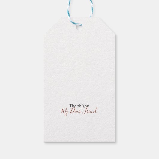 材料シンプル及び日常的料理引用文 ギフトタグ (裏面)