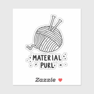 材料プリン素晴らしい編み物プンダイカット シール