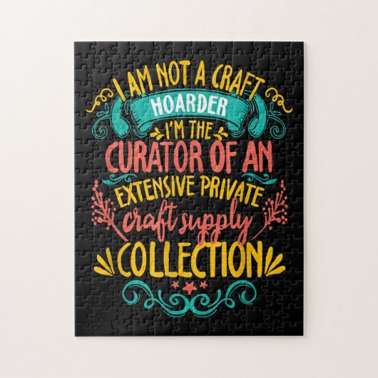 材料供給用クロシェのクラフト用ホアダー ジグソーパズル (縦)