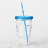 材料名の追加ビジネス名WebサイトQRコード アクリルタンブラー (左)