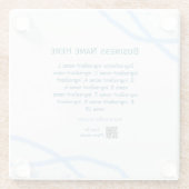 材料名の追加ビジネス名WebサイトQRコード ガラスコースター (裏面)