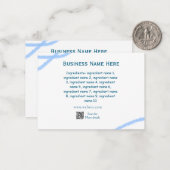 材料名の追加ビジネス名WebサイトQRコード ノートカード (正面/裏面インサイチュ)