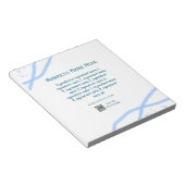 材料名の追加ビジネス名WebサイトQRコード ノートパッド (アングル)