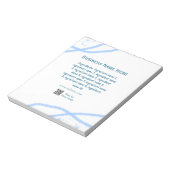 材料名の追加ビジネス名WebサイトQRコード ノートパッド (回転)