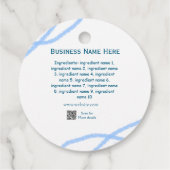 材料名の追加ビジネス名WebサイトQRコード フェイバータグ (裏面)