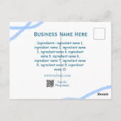 材料名の追加ビジネス名WebサイトQRコード ポストカード (裏面)