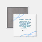 材料名の追加ビジネス名WebサイトQRコード マグネット (正面/裏面)