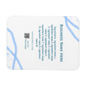 材料名の追加ビジネス名WebサイトQRコード マグネット (横)