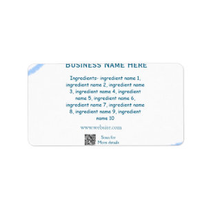 材料名の追加ビジネス名WebサイトQRコード ラベル