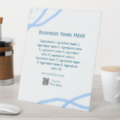 材料名の追加ビジネス名WebサイトQRコード 台座サイン (インサイチュ)