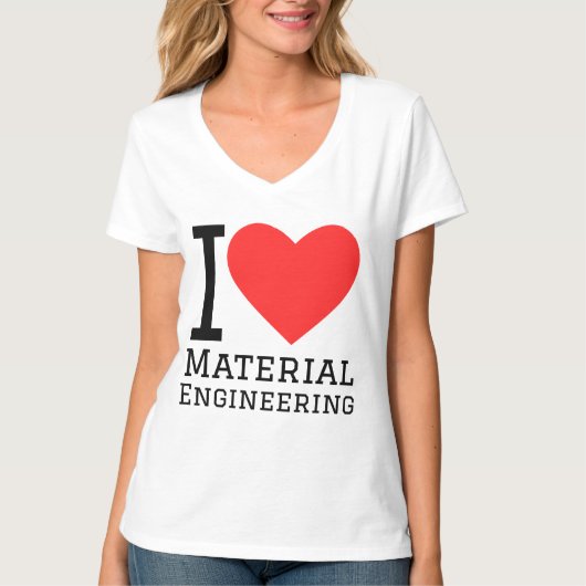 材料工学が好き Tシャツ (正面)