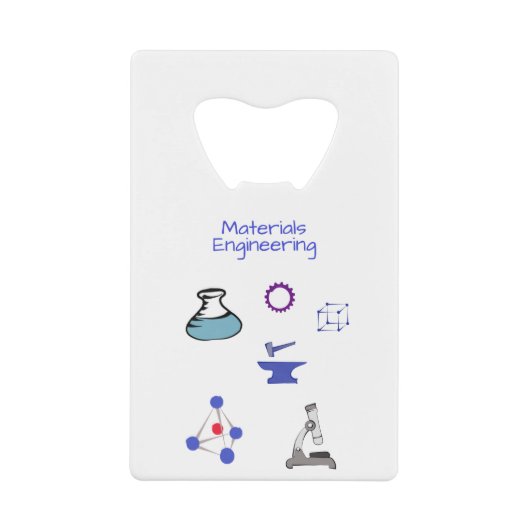 材料工学化学エンジニアリング クレジットカード栓抜き (正面)