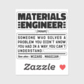 材料技術者の名詞クールエンジニアリング作業者 シール (シート)