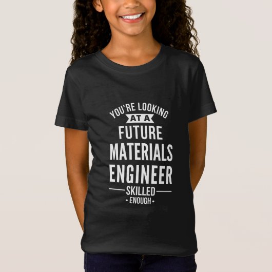 材料技術者ギフト Tシャツ (正面)