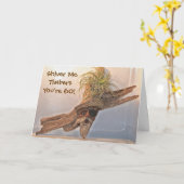 材木のあなたは60誕生日私は震えます カード (黄色い花)