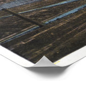 材木の景色 ポスター (角)