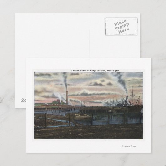 材木の景色 ポストカード (正面/裏面)
