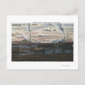 材木の景色 ポストカード (正面)